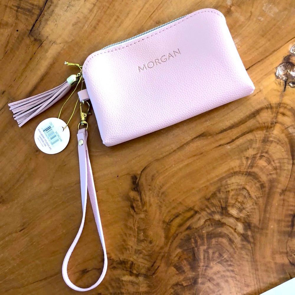 NWT Monogrammed wristlet